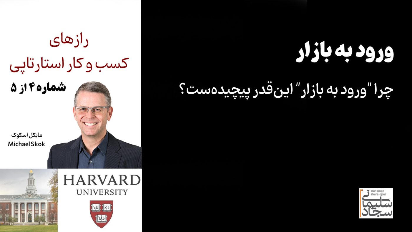 رازهای کسب و کار استارتاپی - دانشگاه هاروارد - ورود به بازار